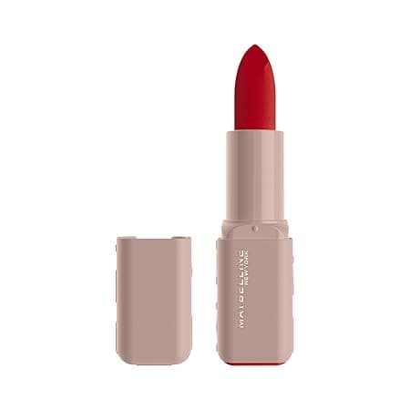 Maybelline New York Serum Lipstick (Matte) 8Hr weightless hydration, One-swipe bold color, Red - 004 Wild Card, 4.2g