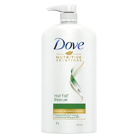 Dove Hair Fall Rescue Shampoo 1 L|| For Damaged Hair|| Hair Fall Control for Thicker Hair - Mild Daily Anti Hair Fall Shampoo for Men & Women