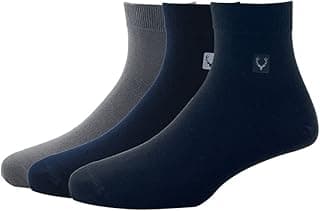 Allen Solly Mens Cotton Quarter Length Socks (Pack Of 3)