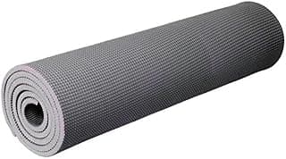 Yoga Mat for Men & Women | Non-Slip, Sweat-Resistant, Lightweight Exercise Mat for Home & Gym (Grey)