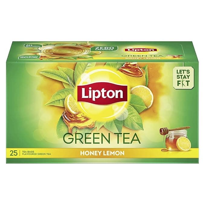 Lipton Honey Lemon Green Tea Bags, 25 Pieces, , lemon & honey (25*1.4gm each)