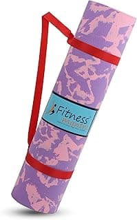 Fitness Mantra® 4mm Marble Design Anti Skid Yoga Mat for Men & Women| Qnty.-1 Pcs.|,Ethylene Vinyl Acetate,Purple