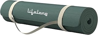 Lifelong LLYM71 Yoga mat for Women & Men EVA Material 4mm Anti-Slip Mat for Workout|Exercise Mat For Home Gym | Yoga Mat-For Gym-Workout and Yoga Exercise I Green