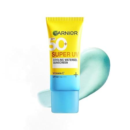 Garnier Super UV Cooling Watergel Sunscreen SPF 50 PA++++ | Instant Cooling & 8-hr freshness |Lightweight gel |No white cast |Suitable for oily dry sensitive & combination skin | For men & women,30ml