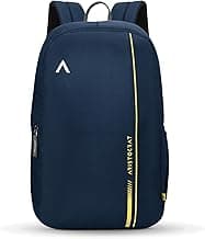Aristocrat Nova 15L Laptop Backpack for Men & Women with Bottle Pocket | Padded Shoulder Straps, Multi Compartments | Travel & College Bag | Dark Blue