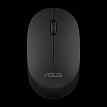 ASUS Wireless Mouse MW103, Silent Click Design with Ambidextrous Shape, 1600DPI Resolution, RF 2.4GHz Connectivity, 3 Years Warranty, Black