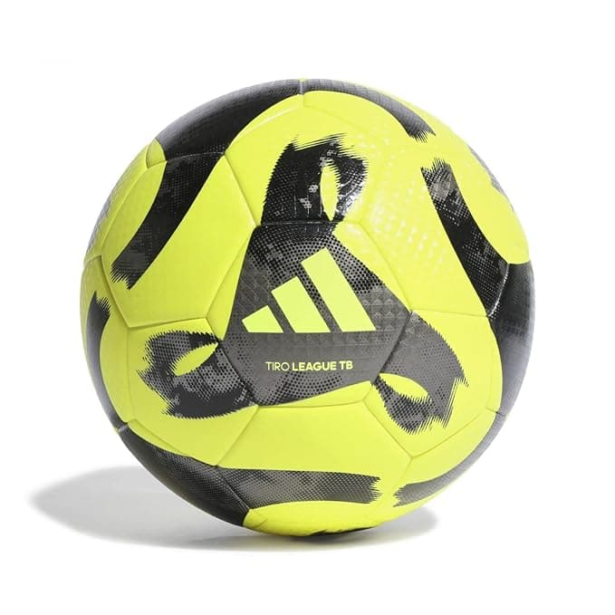 adidas Tiro League Thermally Bonded Ball - 100% PU Cover - High Bounce, Durable, Football for Sports, School Games, Practice, Outdoor Play & Fitness Training - Size 5 All Season