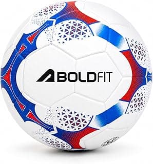 Boldfit Blaze Football Practise Foot Ball Training Match Football Size 5 Original for All Ages Group Rubber Moulded Standard Sports Foot Ball for Ground, Grass, Turf