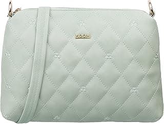 Mochi Women Lightgreen Zip Top Sling Bag (66-7354)