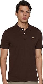 Allen Solly Men’s Polo T‑Shirt | Comfortable Rich Cotton Blend, Band Collar, Regular Fit | Stylish & Premium All Day Wear