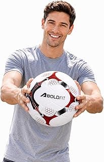 Boldfit Blaze Football Practise Foot Ball Training Match Football Size 5 Original for All Ages Group Rubber Moulded Standard Sports Foot Ball for Ground, Grass, Turf