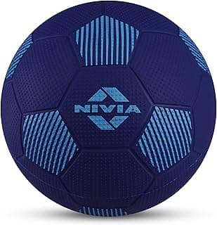 Nivia Home Play Football for Kids, Soft & Lightweight Toy Ball, Safe for Indoor Play, Size - 3 (Blue), Pack of 1