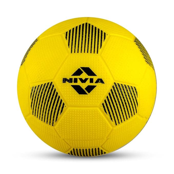 Nivia Home Play Mini Football for Kids, Soft & Lightweight Toy Ball, Safe for Indoor Play, Size - 1 (Yellow), Pack of 1