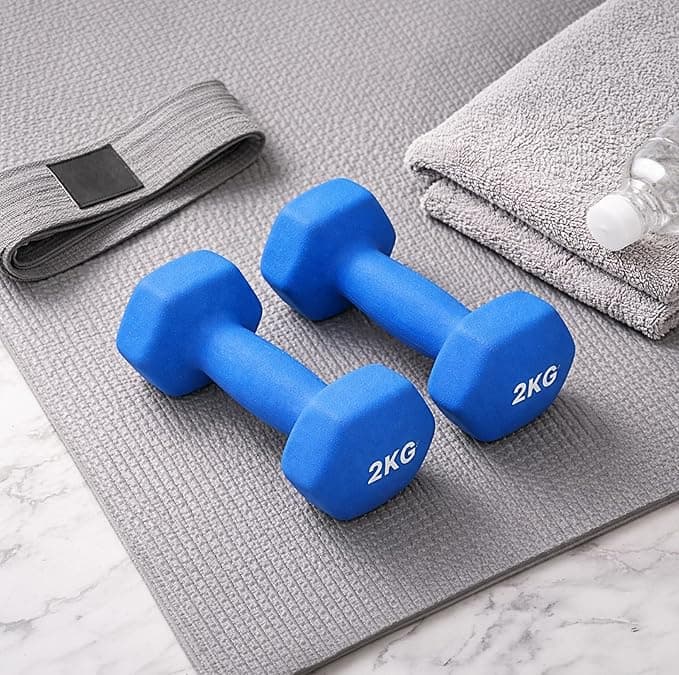 amazon basics Neoprene Dumbbell Pair, 2 x 2Kg