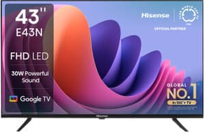Hisense 108 cm (43 inch) Full HD LED Smart Google TV with Dolby Audio, 30W Powerful Sound, HDR 10, Super Bright Panel Online at best Prices In India