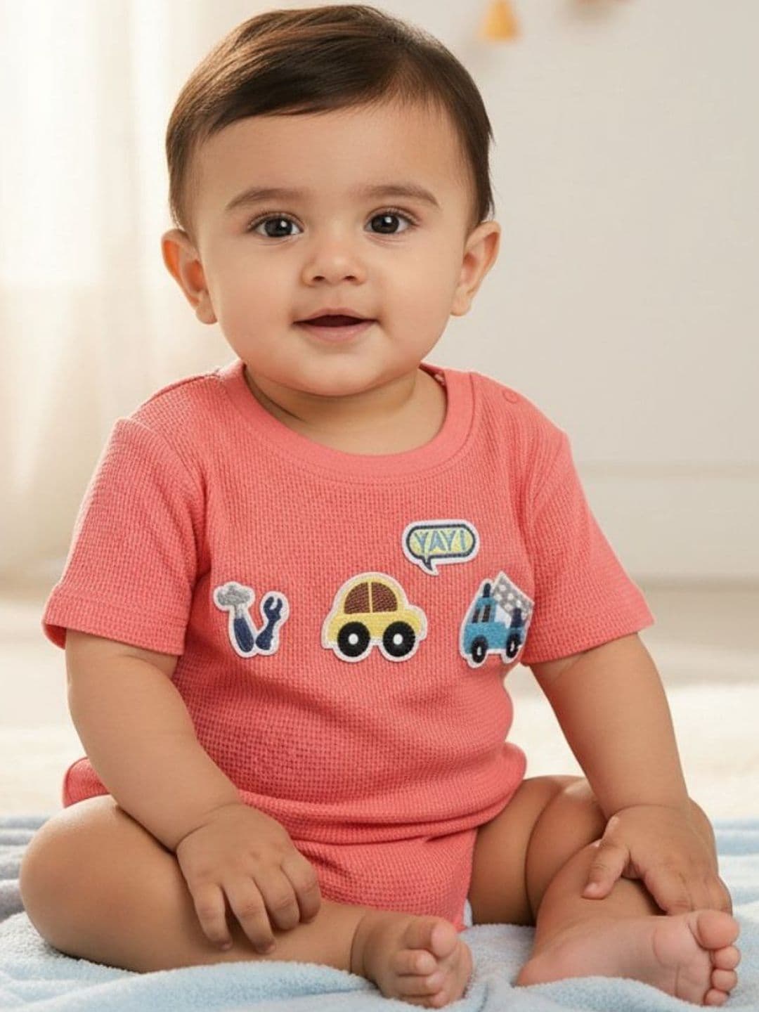 V-Mart V-Mart Boys Coral Cotton Tshirts