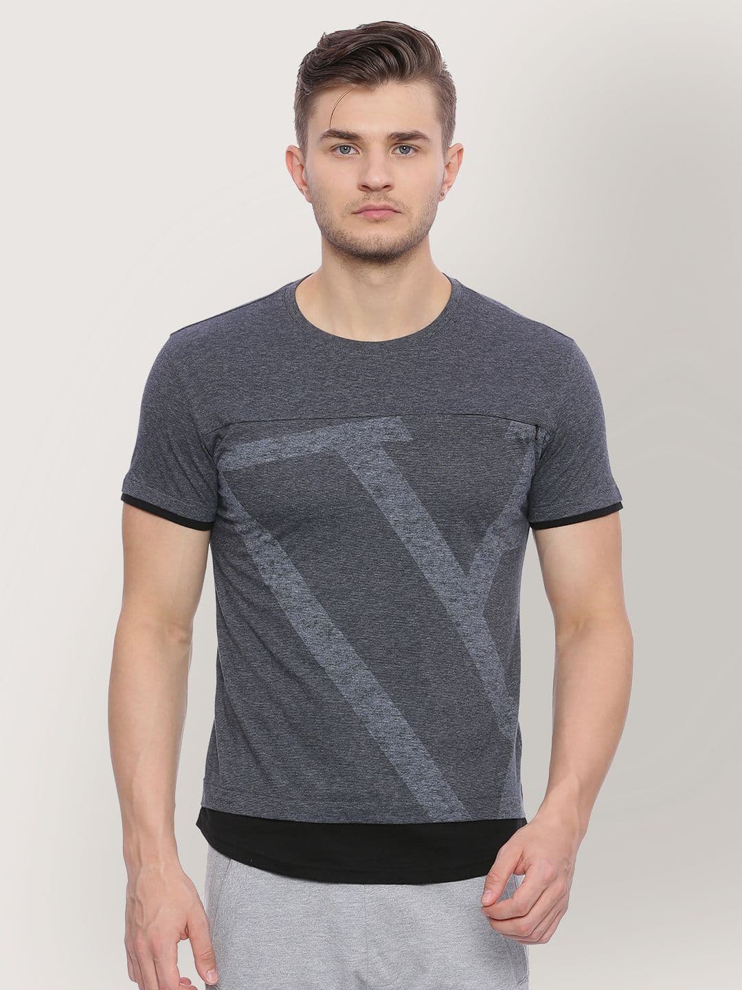 Van Heusen Innerwear Van Heusen Innerwear Men Textured Quick-Dry Crew Neck T-Shirt