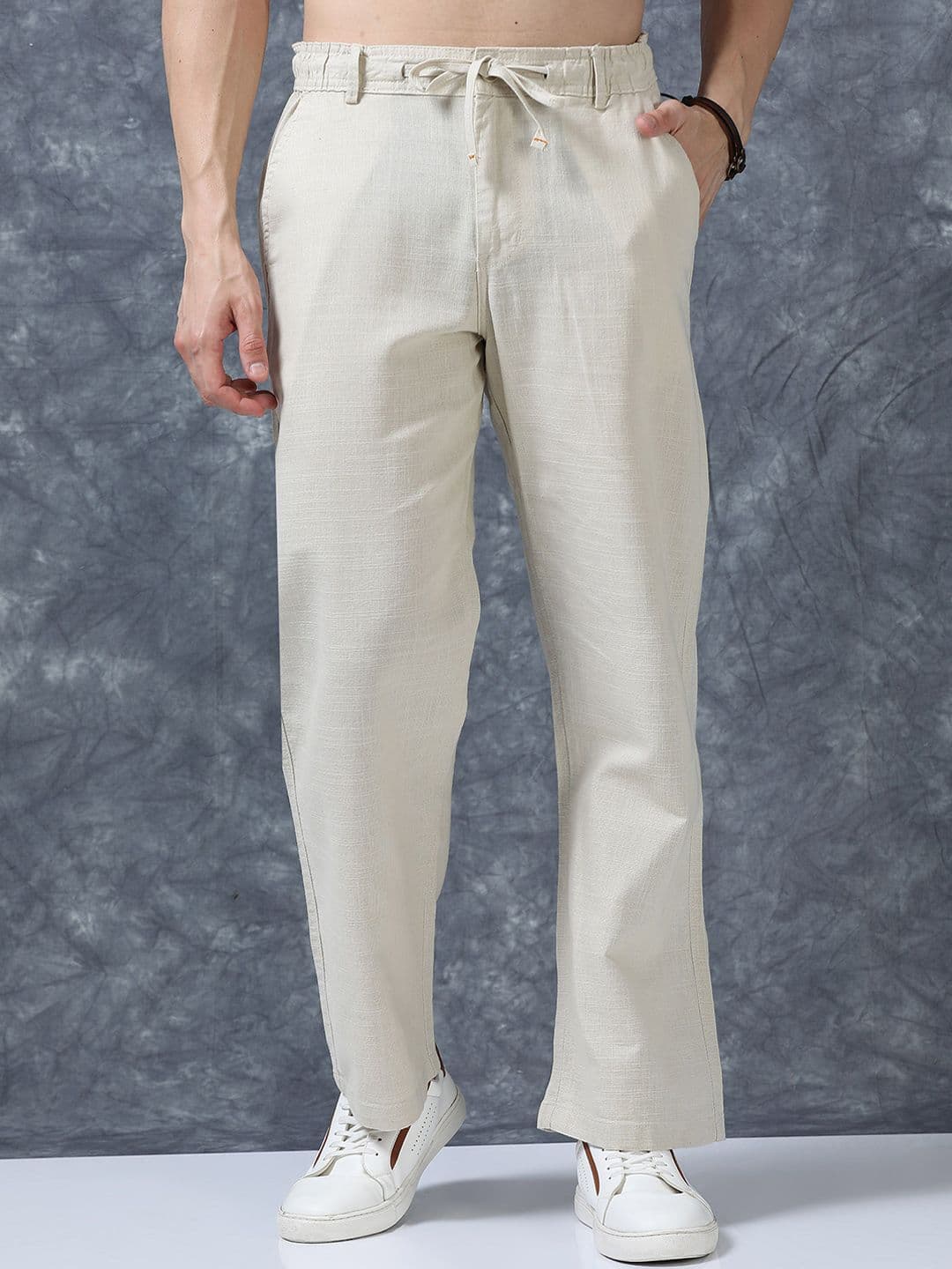 Roadster The Roadster Lifestyle Co Linen Relaxed-Fit Regular Trousers