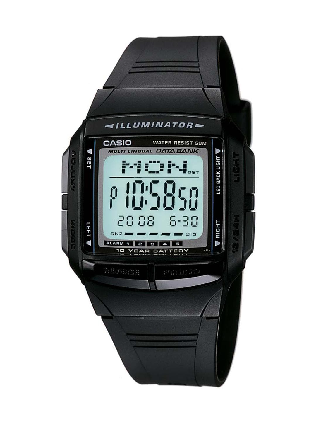 Casio Vintage Series DB-36-1AVDF Grey Digital dial Resin DB23