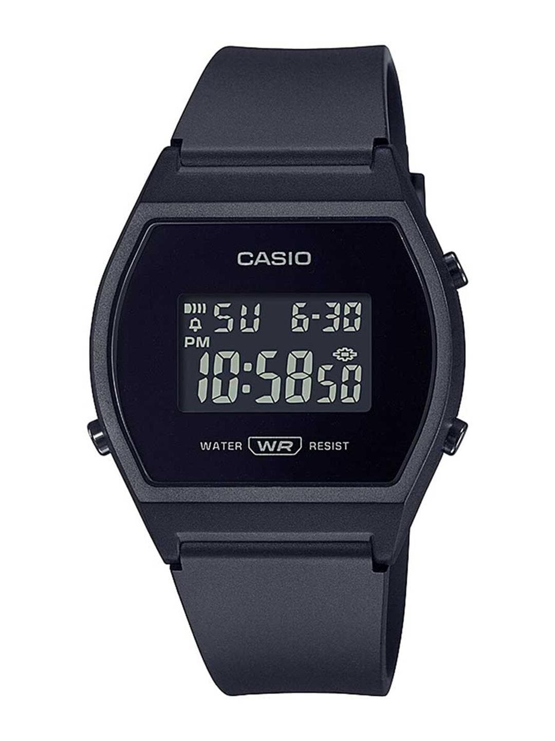 CASIO Vintage LW-204-1BDF Black Digital Dial Black Resin Strap D215