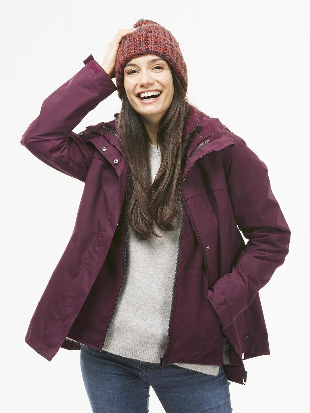 Decathlon Quechua - Women Purple NH100 0degC Waterproof Hiking Jacket