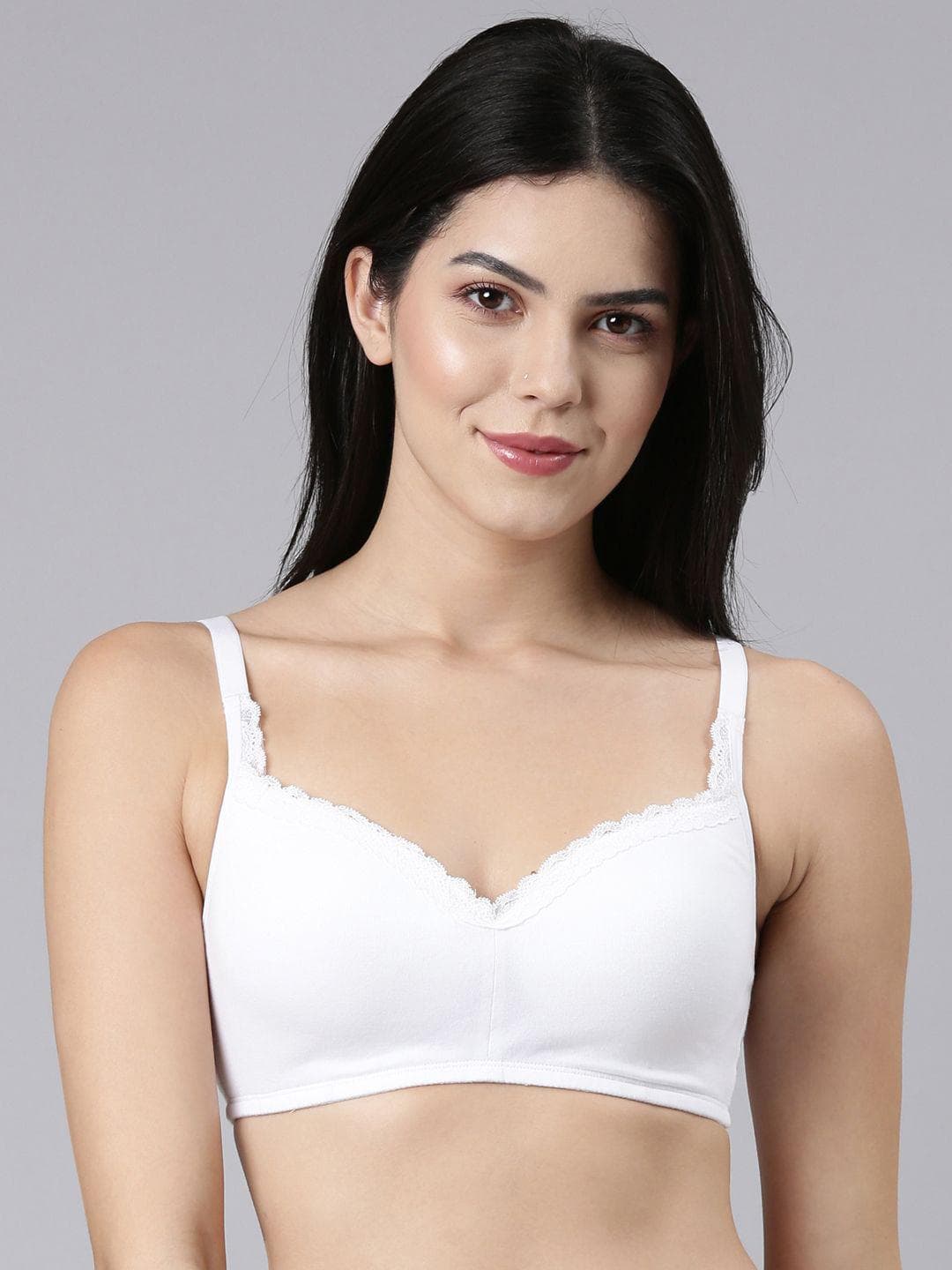 Enamor Padded Wirefree High Coverage Smoothening Balconette T-Shirt Bra A017