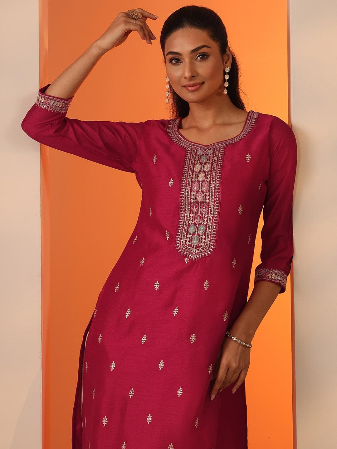 Libas Women Ethnic Motifs Embroidered Kurta