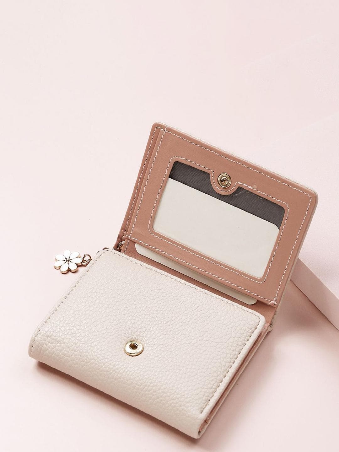 Buy Alexvyan Women White Three Fold PU Wallet - - Accessories for Women