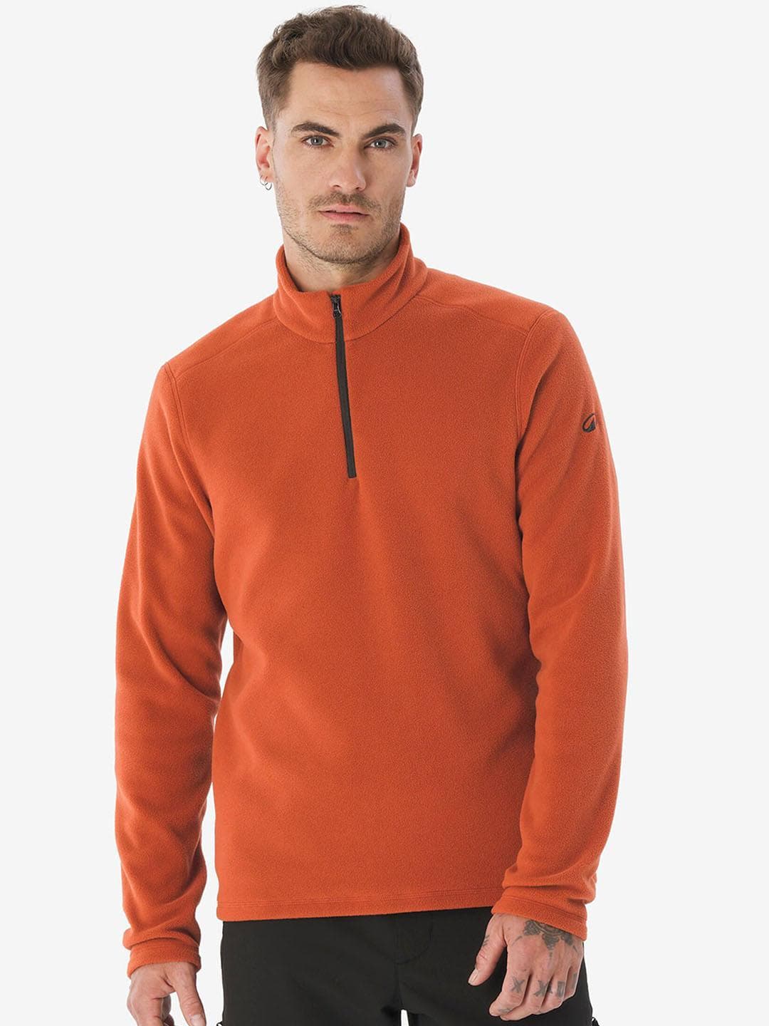 Decathlon Quechua - Men Brown MH100 Breathable Mountain Hiking Fleece
