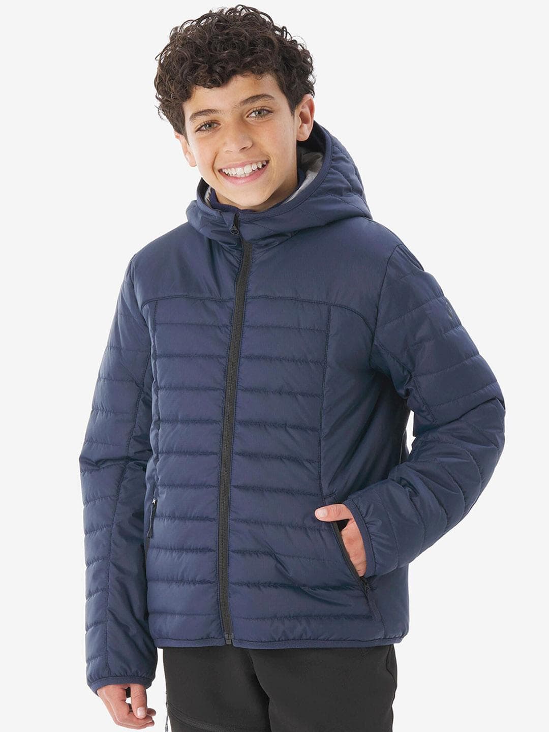 Decathlon Quechua - Kids Blue MH100 Water Repellent Hiking Padded Jacket