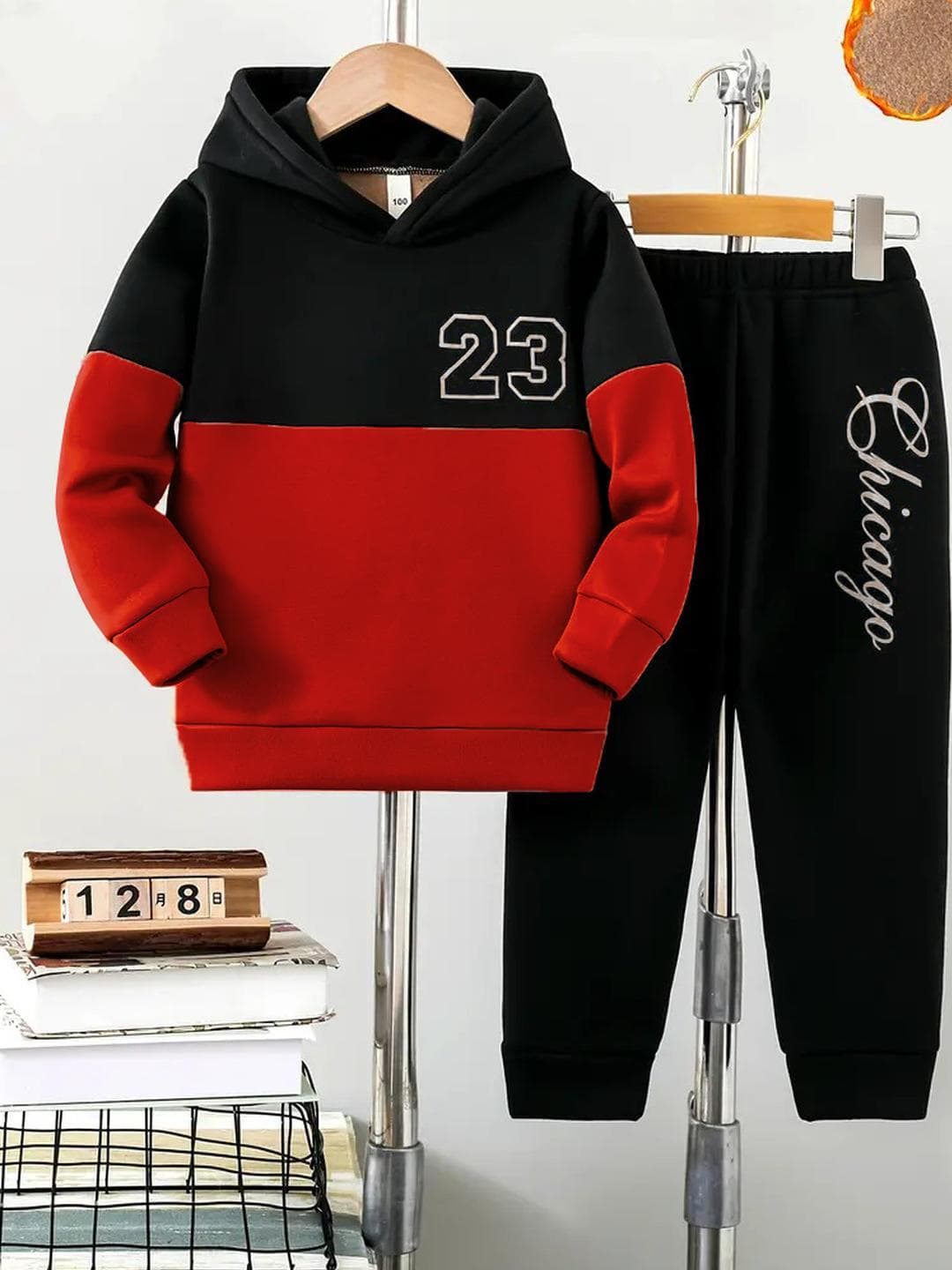 KEESOR Boys & Jogger Set Hooded Full Sleeve Sweatshirt