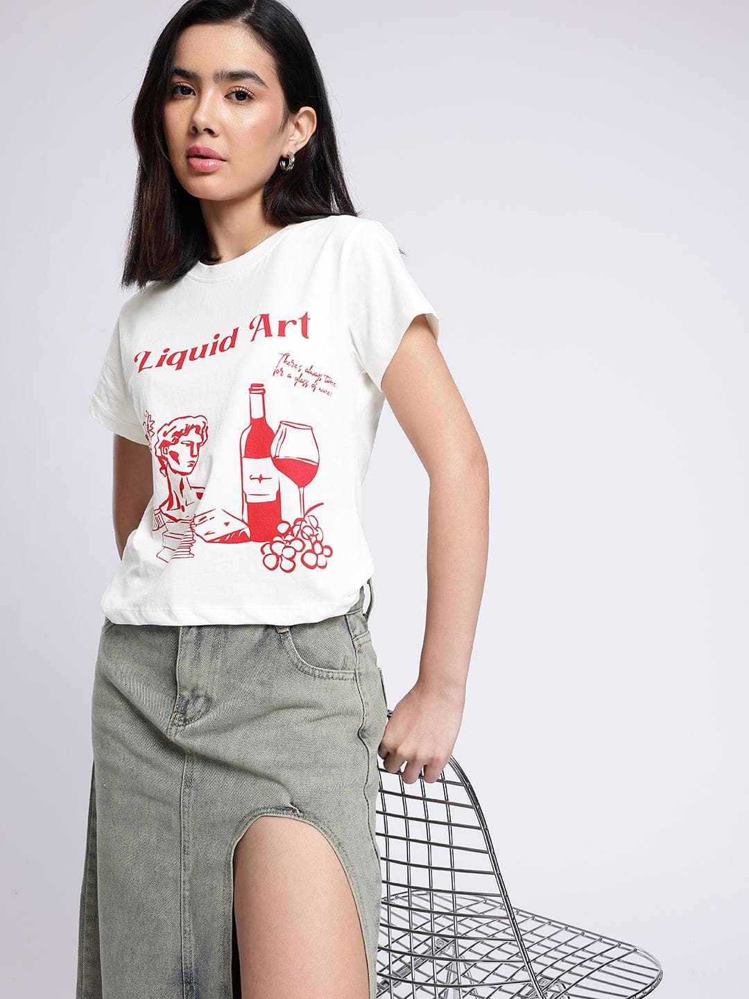 glitchez Graphic Printed T-shirt