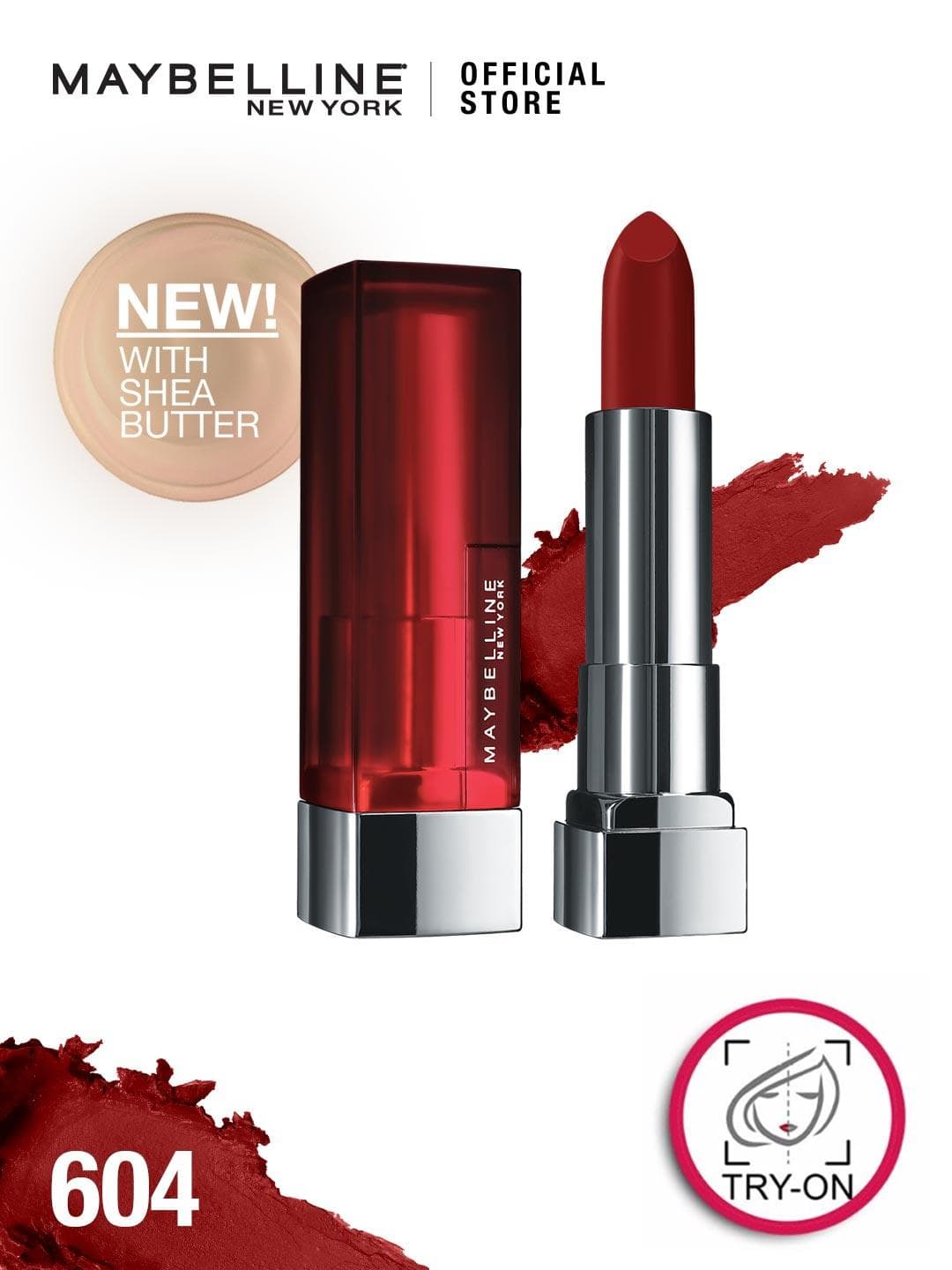 Buy Maybelline New York Color Sensational Creamy Matte Lipstick 604 Moody Crimson - - Personal Care for Women
