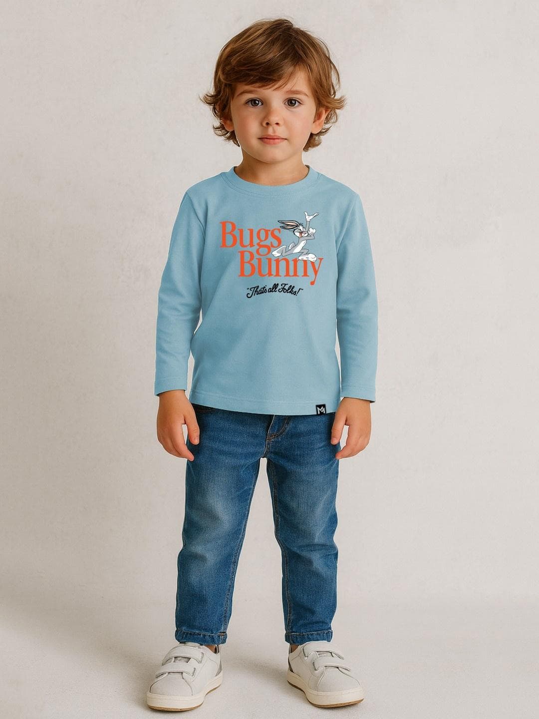 YK X Minute Mirth Boys Bugs Bunny Printed Cotton T-shirt