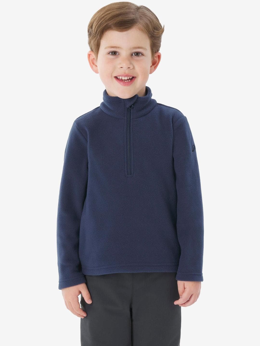 Decathlon Quechua - Kids Navy Blue Mh100 Warmth Hiking Jacket