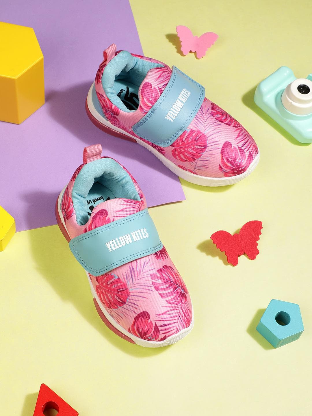 YK Girls Printed Slip-On Sneakers