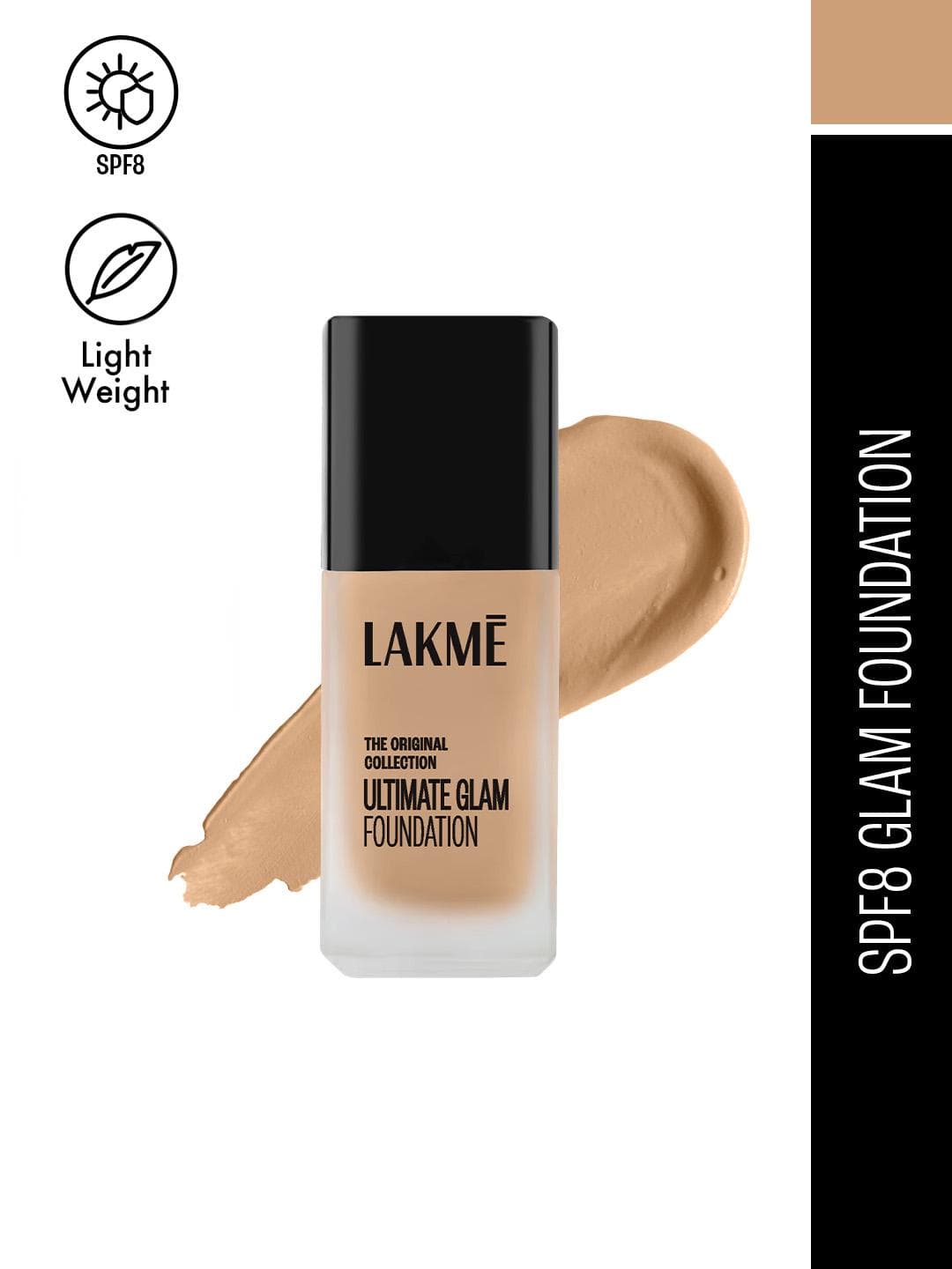 Lakme Ultimate Glam Invisible Finish Foundation For Full Coverage SPF8 25ml - Shade 02