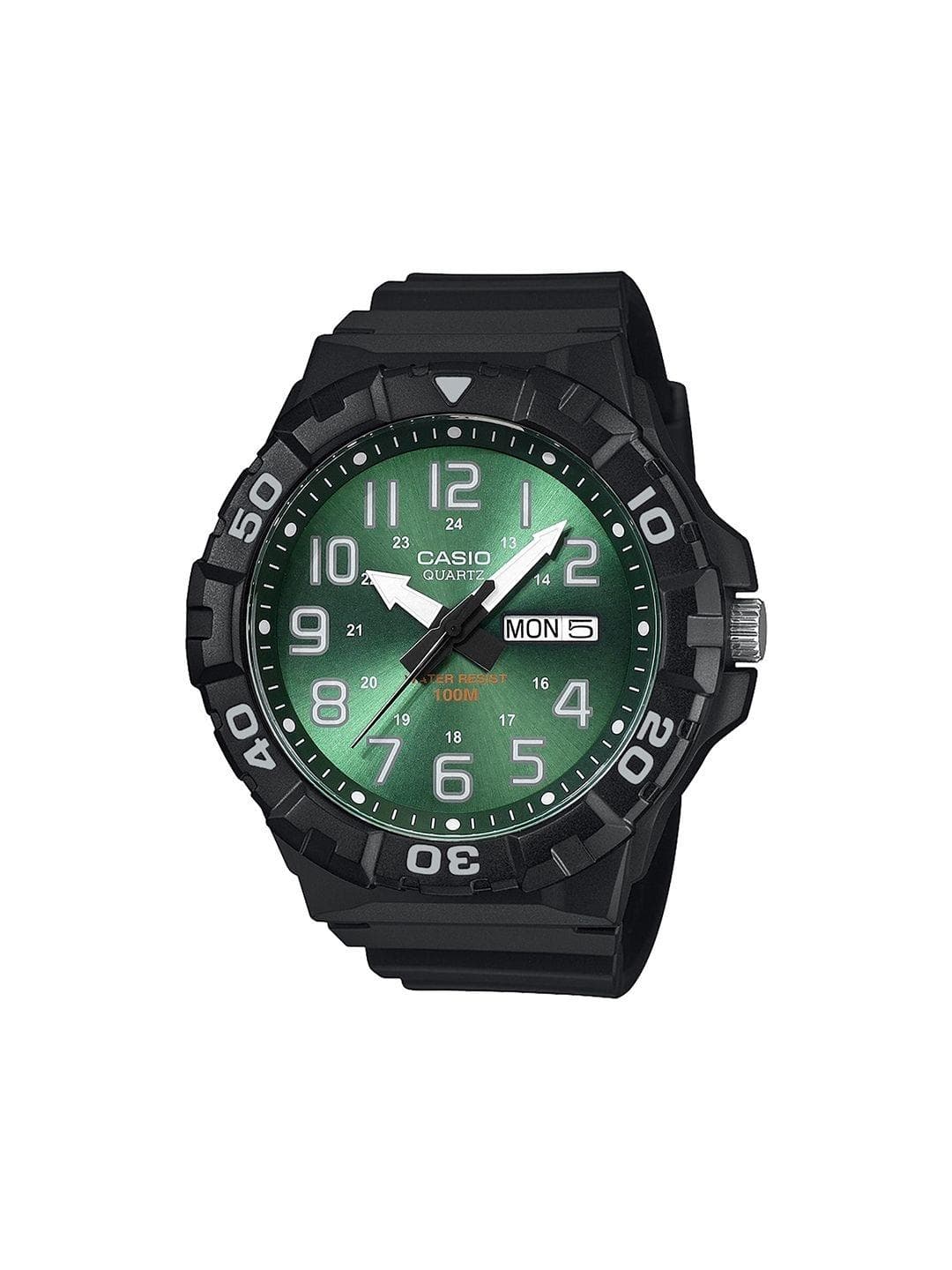 Buy CASIO Unisex Dial & Straps Analogue Date Aperture Watch A2490 - - Accessories for Unisex