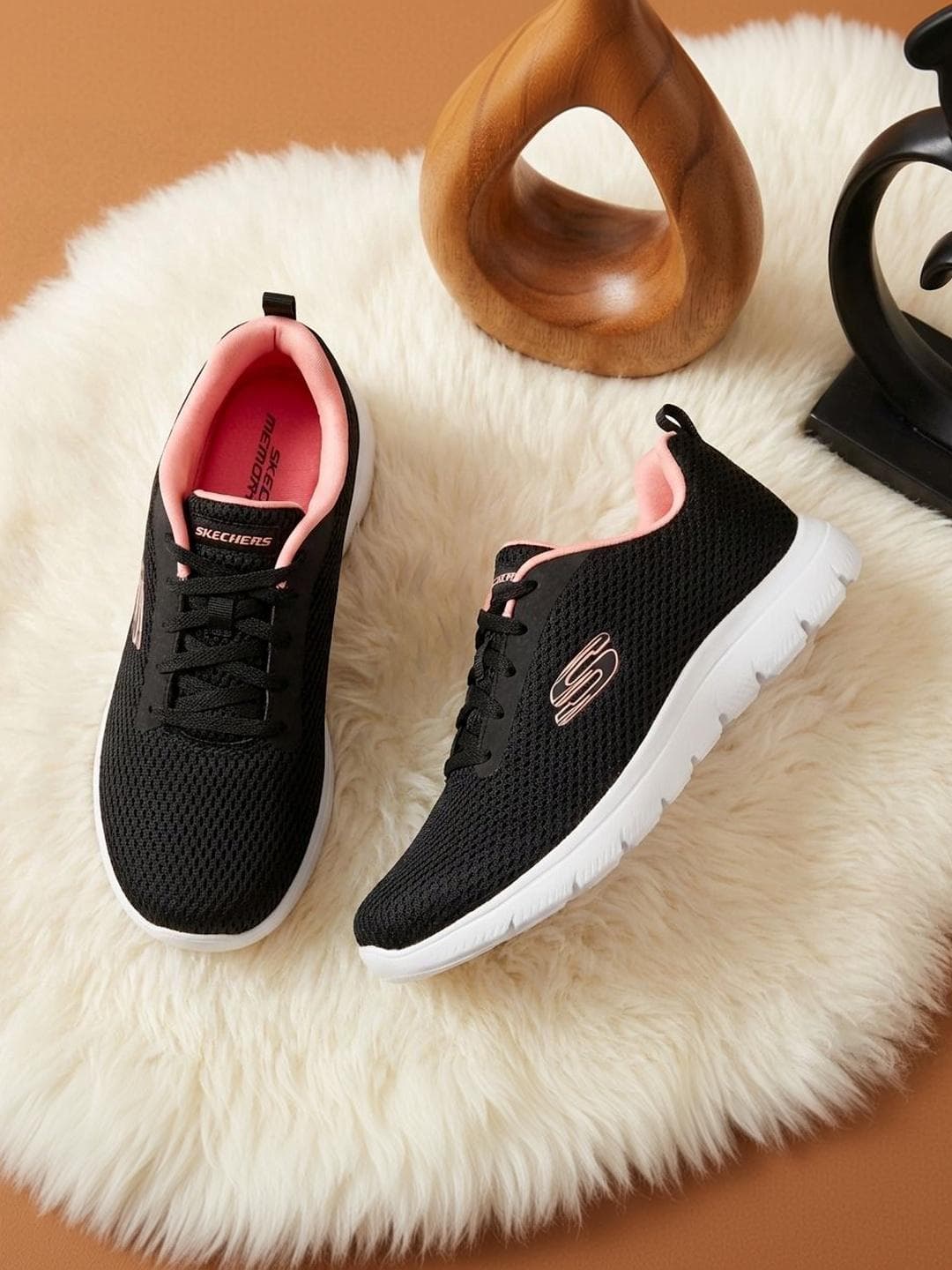 Skechers Women Lace-Ups Running Sports Shoes
