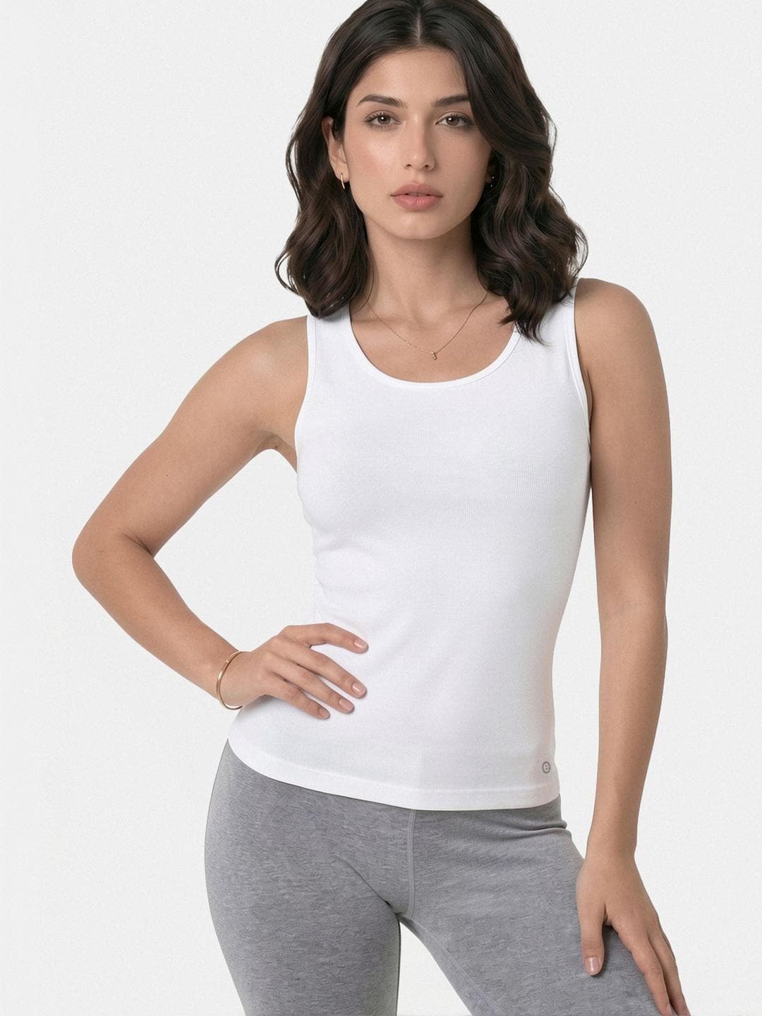 Enamor Women Slim Fit Stay New Finish Tank Top E025