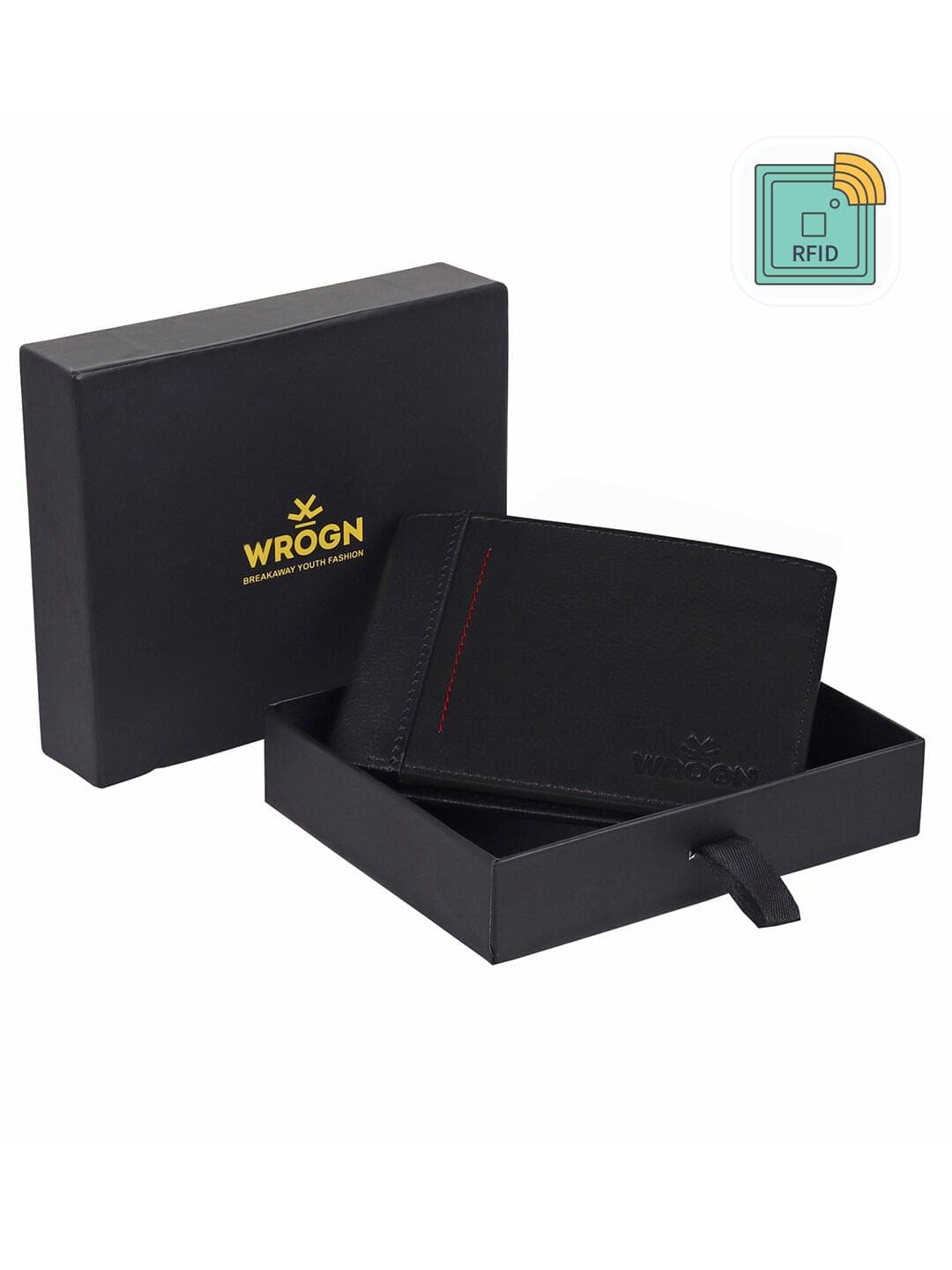 Buy WROGN Men Leather Two Fold Wallet - - Accessories for Men