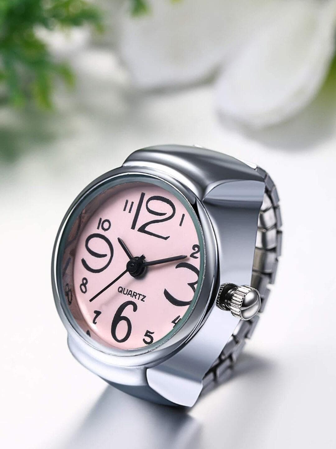 Buy YouBella Silver Plated Adjustable Watch Finger Ring - - Accessories for Unisex