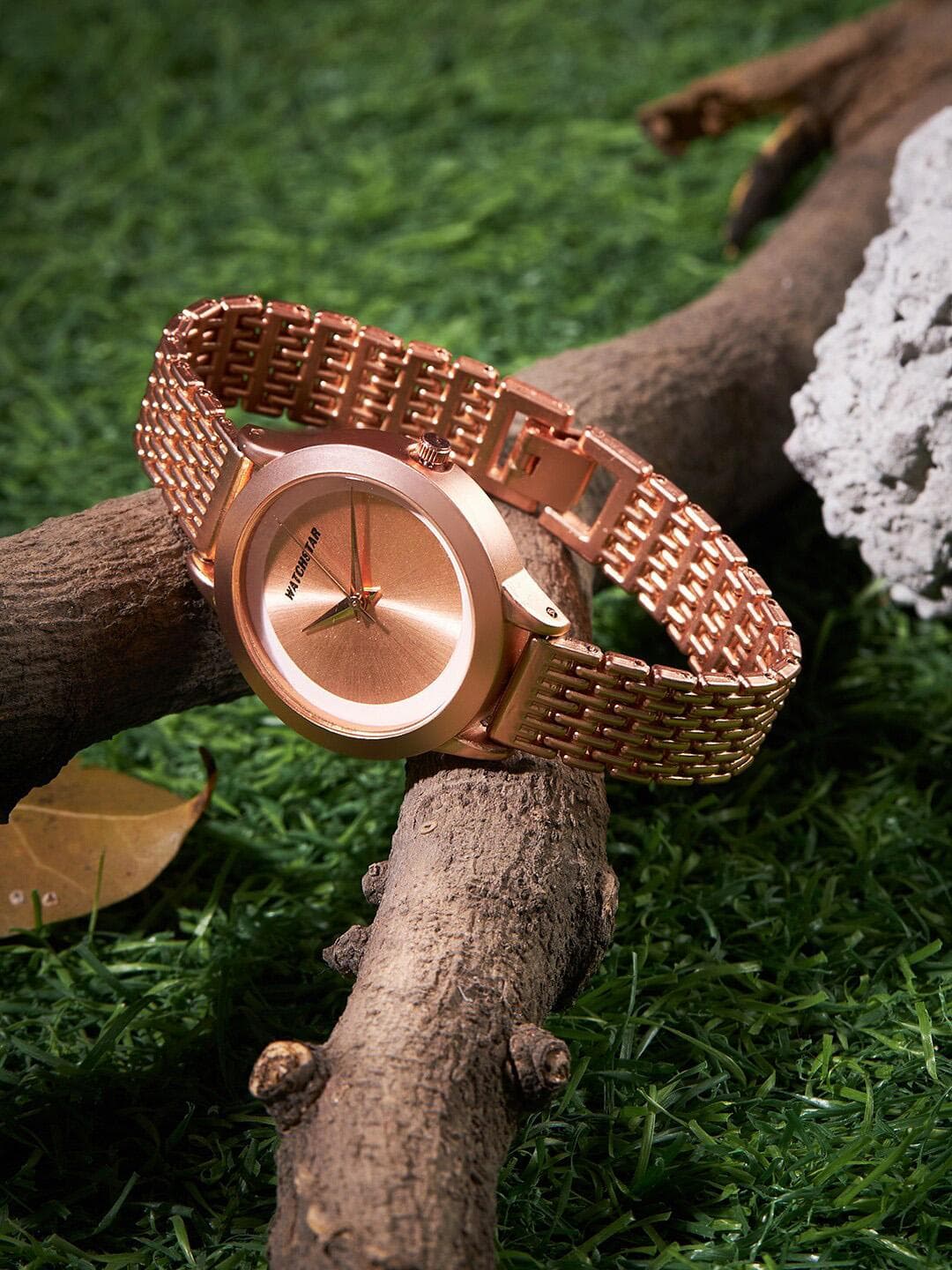 Buy WATCHSTAR Women Stainless Steel Bracelet Style Straps Watch Laxi Copper - - Accessories for Women