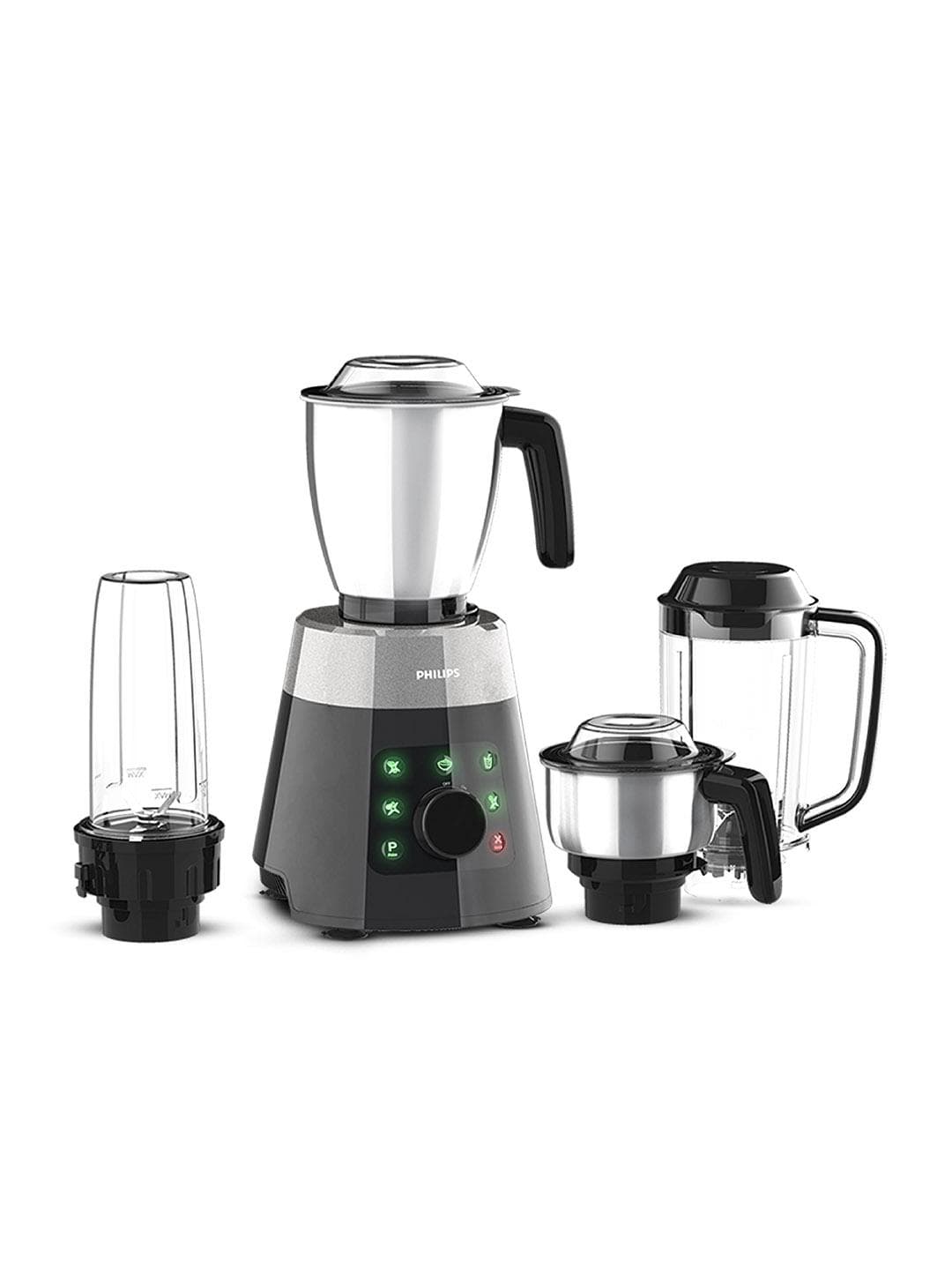 Philips Hl7777/00 Black Stainless Steel Smart Touch Mode 4 Jars Wet and Dry Grinder with Juicer-750W