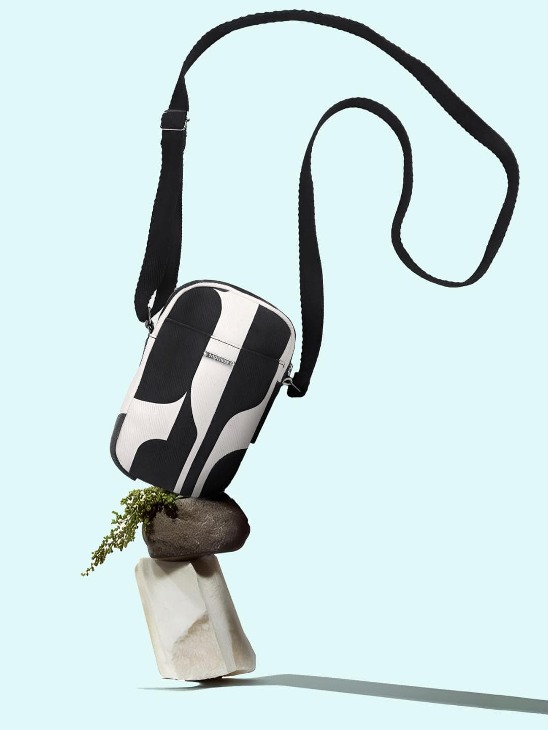 EcoRight Abstract Cotton Mobile Sling Bag