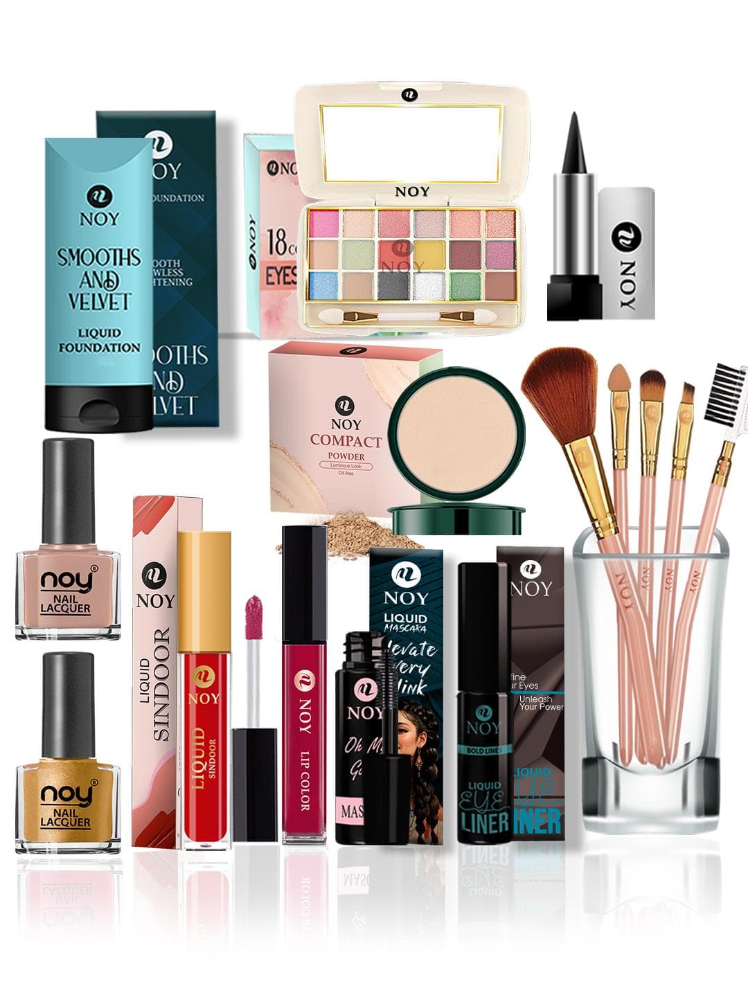 NOY Set of 15 Opaline: Opulent Radiance Makeup Kit