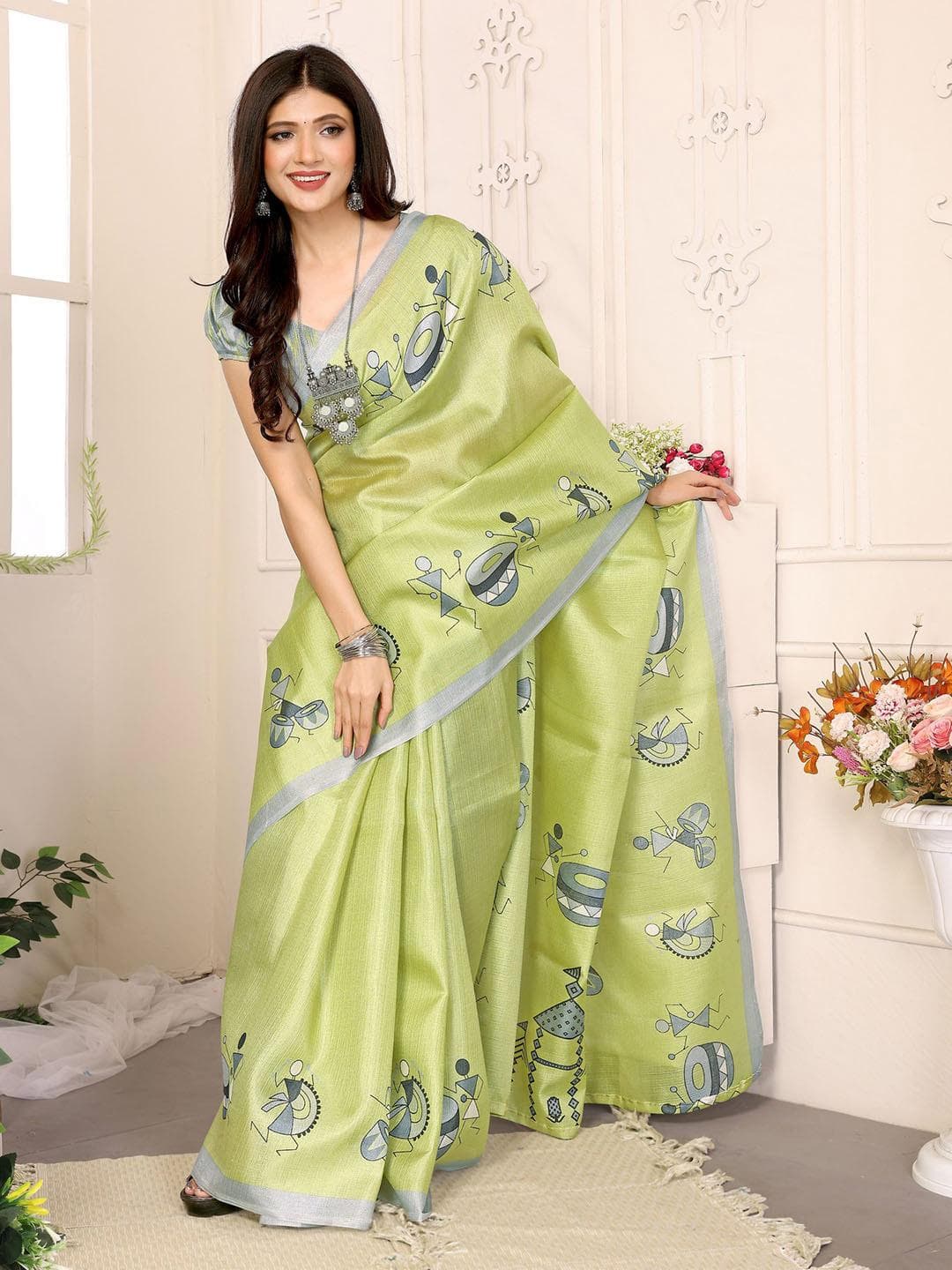KALINI Warli Printed Saree