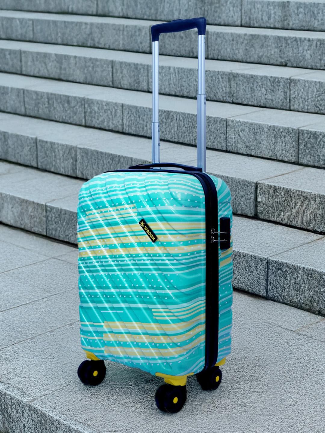 WROGN Venue Printed Cabin Trolley Suitcase - 20 inch - 37L