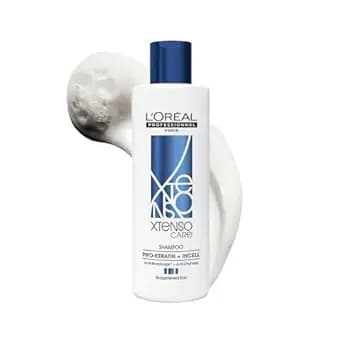 L'Oréal Professionnel Paris Xtenso Care Shampoo for straightened hair | Professional shampoo that smoothens, nourishes & strengthens hair| With Pro-Keratin & Incell | For Men & Women, 250 ml