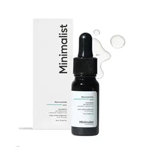 Minimalist Niacinamide 5% Serum with Hyaluronic Acid – Reduces Dark Spots, Controls Oil, Minimizes Pores, Strengthens Skin Barrier, Hydrating Daily Vitamin B3 Serum for All Skin Types (10 ml)